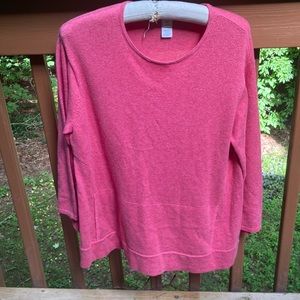 Pure Jill cotton cashmere pocket sweater